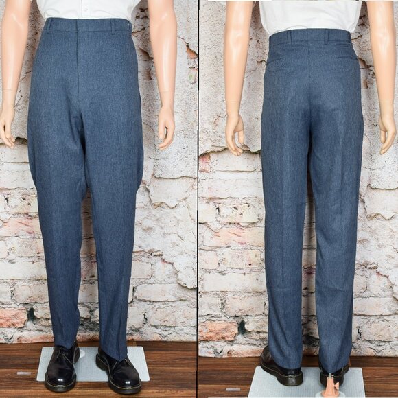 Vintage LEVI'S Bluish Grey Action Slacks Pants - 38 X 34 - Picture 1 of 7
